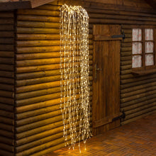 Cargar imagen en el visor de la galería, Ramo di salice luminoso argento, 736 led bianco caldo o freddo