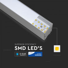 Carica l'immagine nel visualizzatore di Gallery, V-TAC LAMPADA LED A SOSPENSIONE LINEAR LIGHT 60W CHIP SAMSUNG DIMMERABILE