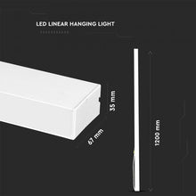 Carica l'immagine nel visualizzatore di Gallery, V-TAC LAMPADA LED A SOSPENSIONE LINEAR LIGHT 40W CHIP SAMSUNG