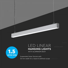 Carica l'immagine nel visualizzatore di Gallery, V-TAC LAMPADA LED A SOSPENSIONE LINEAR LIGHT 40W CHIP SAMSUNG