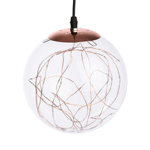 Cargar imagen en el visor de la galería, Sfera con microled bianco caldo, Ø 20 cm