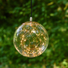 Cargar imagen en el visor de la galería, Sfera con microled bianco caldo, Ø 20 cm