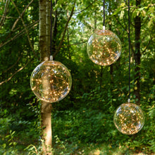 Cargar imagen en el visor de la galería, Sfera con microled bianco caldo, Ø 20 cm