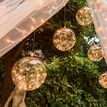 Cargar imagen en el visor de la galería, Sfera con microled bianco caldo, Ø 20 cm