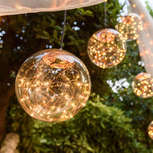 Cargar imagen en el visor de la galería, Sfera con microled bianco caldo, Ø 20 cm