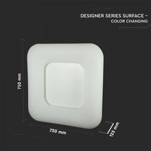 Carica l'immagine nel visualizzatore di Gallery, V-TAC PLAFONIERA LED 80W BIANCA FORMA QUADRATA CON TELECOMANDO