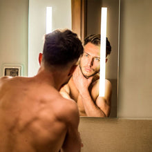 Carica l'immagine nel visualizzatore di Gallery, V-TAC LAMPADA LED A SPECCHIO RETTANGOLARE DA PARETE 17W IP44 CON ANTI APPANNAMENTO