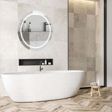 Carica l'immagine nel visualizzatore di Gallery, V-TAC LAMPADA LED A SPECCHIO ROTONDO DA PARETE 25W IP44 CON ANTI APPANNAMENTO