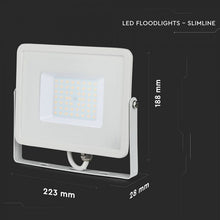 Carica l'immagine nel visualizzatore di Gallery, V-TAC FARO LED SMD 50W ULTRASOTTILE CHIP SAMSUNG DA ESTERNO