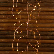 Carica l'immagine nel visualizzatore di Gallery, Ramo luminoso color rame 3 m, led bianco extra caldo