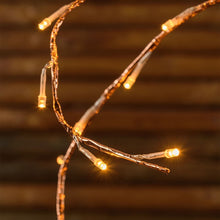 Carica l'immagine nel visualizzatore di Gallery, Ramo luminoso color rame 3 m, led bianco extra caldo