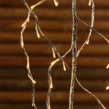 Carica l'immagine nel visualizzatore di Gallery, Tralcio Ramo argento 3 m, 288 led bianco caldo, cavo trasparente