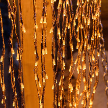 Carica l'immagine nel visualizzatore di Gallery, Ramo di salice luminoso color rame, 736 led bianco extra caldo