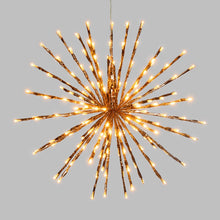 Carica l'immagine nel visualizzatore di Gallery, STELLA color rame, 120 led bianco extra caldo