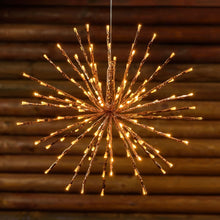 Carica l'immagine nel visualizzatore di Gallery, STELLA color rame, 120 led bianco extra caldo