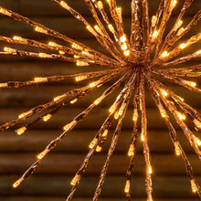 Carica l'immagine nel visualizzatore di Gallery, STELLA color rame, 120 led bianco extra caldo