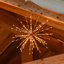Carica l'immagine nel visualizzatore di Gallery, STELLA color rame, 120 led bianco extra caldo