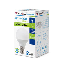 Cargar imagen en el visor de la galería, V-TAC LAMPADINA LED E14 4W MINIGLOBO P45