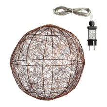 Carica l'immagine nel visualizzatore di Gallery, Sfera luminosa 3D, 160 microled bianco caldo