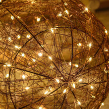 Carica l'immagine nel visualizzatore di Gallery, Sfera luminosa 3D, 160 microled bianco caldo