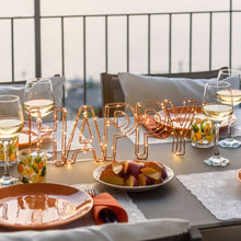 Carica l'immagine nel visualizzatore di Gallery, Scritta led 3D Happy, 78 microled bianco caldo