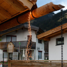 Carica l'immagine nel visualizzatore di Gallery, Cascata di luce rame, 300 microled bianco extra caldo