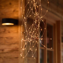 Carica l'immagine nel visualizzatore di Gallery, Cascata di luce rame, 300 microled bianco extra caldo