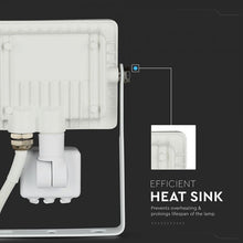 Carica l'immagine nel visualizzatore di Gallery, V-TAC FARETTO LED 10W ULTRA SOTTILE SLIM CHIP SAMSUNG CON SENSORE COLORE BIANCO