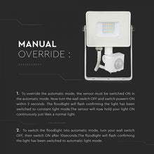 Carica l'immagine nel visualizzatore di Gallery, V-TAC FARETTO LED 10W ULTRA SOTTILE SLIM CHIP SAMSUNG CON SENSORE COLORE BIANCO