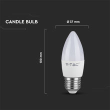 Carica l'immagine nel visualizzatore di Gallery, V-TAC LAMPADINA LED E27 5,5W CANDELA