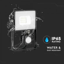 Carica l'immagine nel visualizzatore di Gallery, V-TAC FARETTO LED 10W ULTRA SOTTILE SLIM CHIP SAMSUNG CON SENSORE COLORE BIANCO