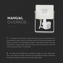 Carica l'immagine nel visualizzatore di Gallery, V-TAC FARETTO LED 20W ULTRA SOTTILE SLIM CHIP SAMSUNG CON SENSORE