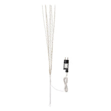 Carica l'immagine nel visualizzatore di Gallery, Ramo decorativo bianco h 75 cm, microled bianco caldo