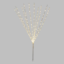 Carica l'immagine nel visualizzatore di Gallery, Ramo decorativo bianco h 75 cm, microled bianco caldo