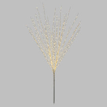 Carica l'immagine nel visualizzatore di Gallery, Ramo decorativo bianco h 180 cm, 576 microled bianco caldo