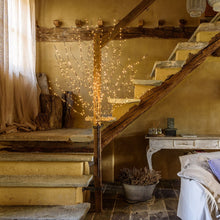 Cargar imagen en el visor de la galería, Ramo decorativo marrone h 180 cm, microled bianco caldo