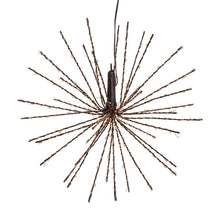 Cargar imagen en el visor de la galería, Stella marrone Ø 30 cm, microled bianco caldo