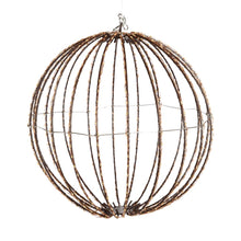 Carica l'immagine nel visualizzatore di Gallery, Sfera in filo rame Ø 30 cm, 500 microled bianco caldo