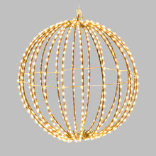 Carica l'immagine nel visualizzatore di Gallery, Sfera in filo rame Ø 30 cm, 500 microled bianco caldo