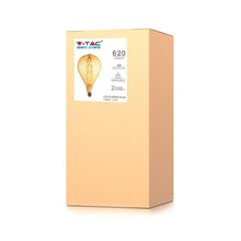 Carica l'immagine nel visualizzatore di Gallery, V-TAC LAMPADINA E27 FILAMENTO LED LINEARE 8W BULB G165 CON VETRO AMBRATO DIMMERABILE