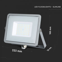 Carica l'immagine nel visualizzatore di Gallery, V-TAC FARO LED SMD 50W ULTRASOTTILE CHIP SAMSUNG DA ESTERNO