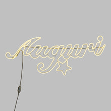 Carica l'immagine nel visualizzatore di Gallery, Scritta Auguri in tubo effetto neon, 840 led bianco caldo