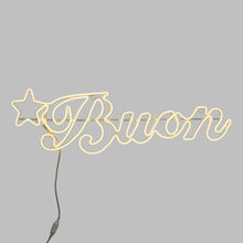 Carica l'immagine nel visualizzatore di Gallery, Scritta "Buon Natale" in tubo effetto neon, 1560 led bianco caldo