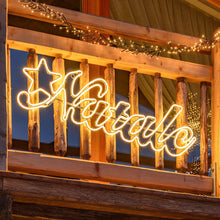 Carica l'immagine nel visualizzatore di Gallery, Scritta "Buon Natale" in tubo effetto neon, 1560 led bianco caldo