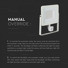 Cargar imagen en el visor de la galería, V-TAC FARETTO LED 50W ULTRA SOTTILE SLIM CHIP SAMSUNG CON SENSORE