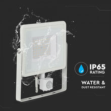 Cargar imagen en el visor de la galería, V-TAC FARETTO LED 50W ULTRA SOTTILE SLIM CHIP SAMSUNG CON SENSORE