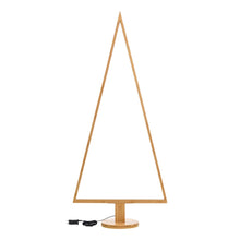 Carica l'immagine nel visualizzatore di Gallery, Albero Triangolare con base, 170 cm, led bianco caldo