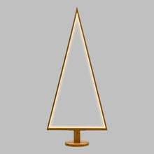 Carica l'immagine nel visualizzatore di Gallery, Albero Triangolare con base, 170 cm, led bianco caldo