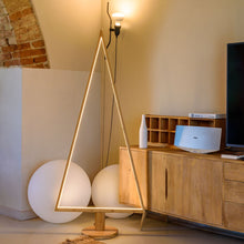 Carica l'immagine nel visualizzatore di Gallery, Albero Triangolare con base, 170 cm, led bianco caldo