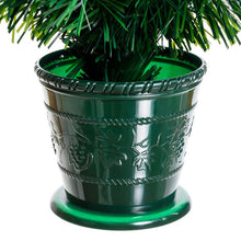 Carica l'immagine nel visualizzatore di Gallery, Albero artificiale verde, fibre ottiche multicolor, 100 cm, led bianco caldo e RGB